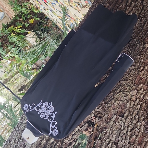 Women's Roper Black Western Shirt Dress Med - Picture 6 of 7